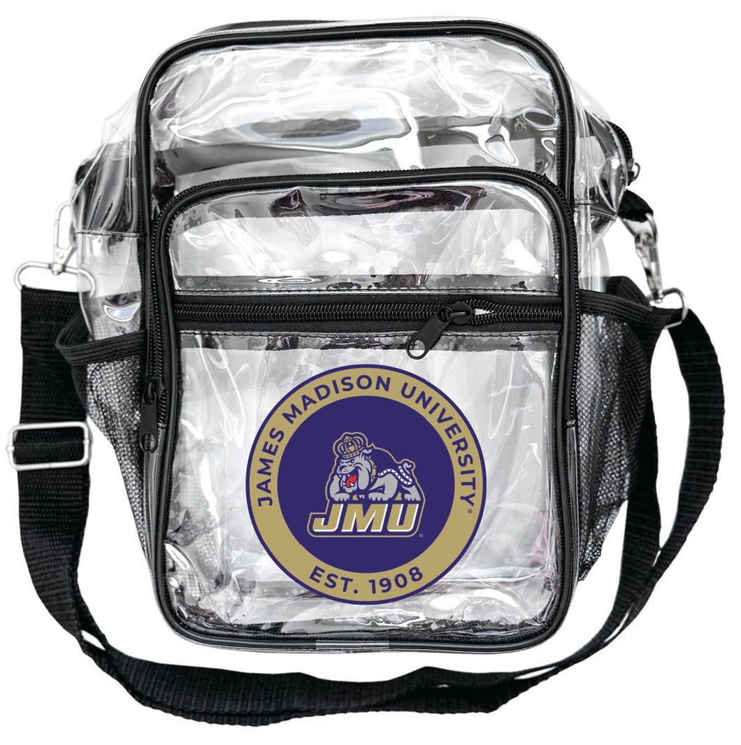 James Madison Dukes Clear Messenger Crossbody Tote Bag Officially Licensed 