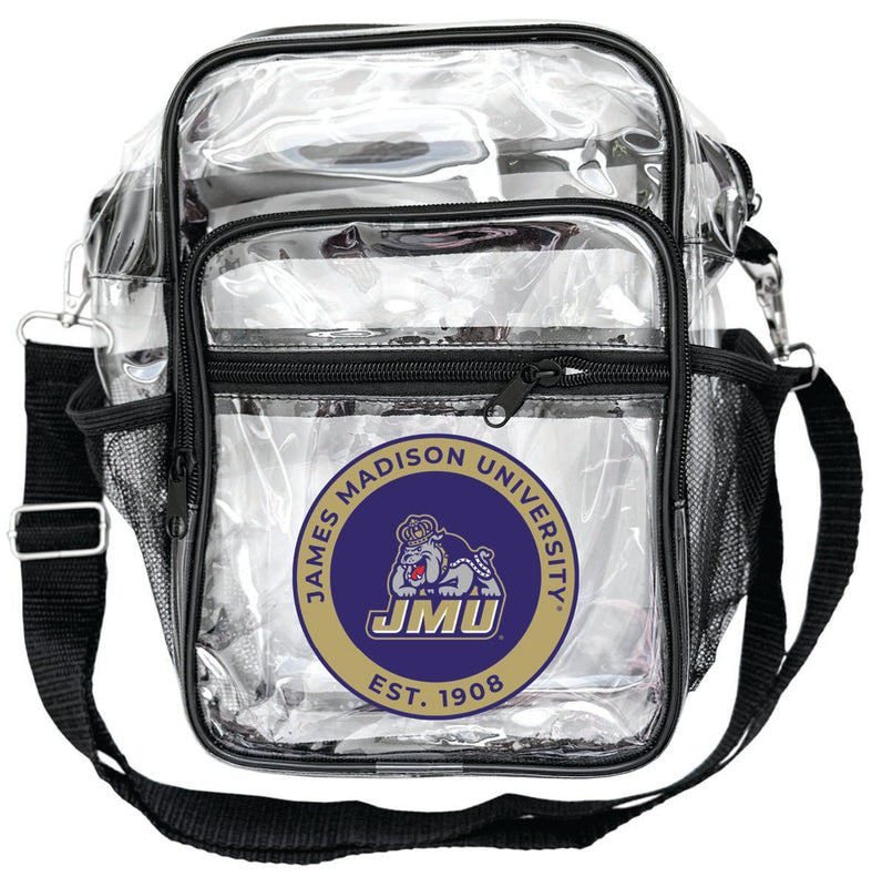 James Madison Dukes Clear Messenger Crossbody Tote Bag Officially Licensed 