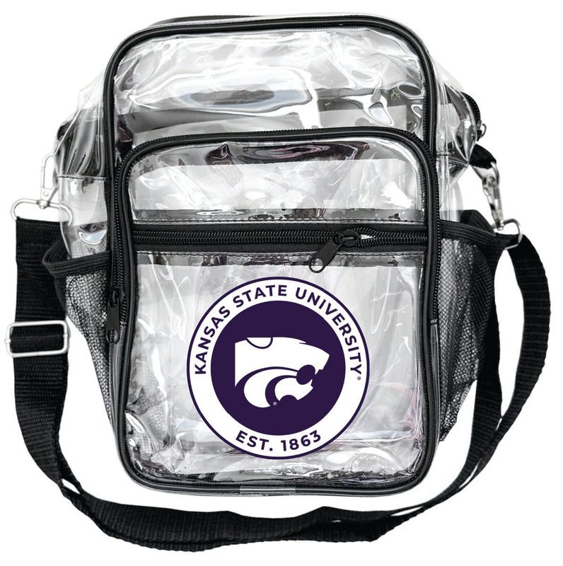 Kansas State Wildcats Clear Messenger Crossbody Tote Bag Officially Licensed 