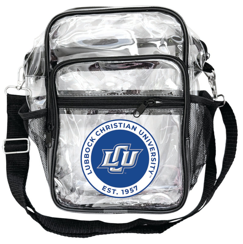 Lubbock Christian University Chaparral Clear Messenger Crossbody Tote Bag Officially Licensed 