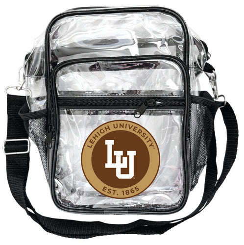 Lehigh University Mountain Hawks Clear Messenger Crossbody Tote Bag Officially Licensed 