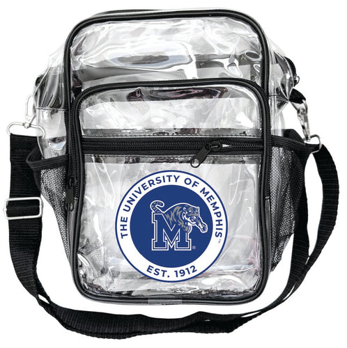 Memphis Tigers Clear Messenger Crossbody Tote Bag Officially Licensed 