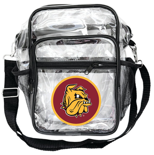 Minnesota Duluth Bulldogs Clear Messenger Crossbody Tote Bag Officially Licensed 
