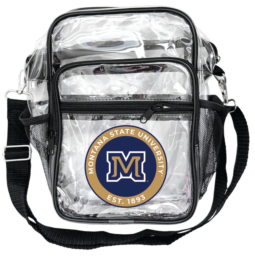 Montana State Bobcats Clear Messenger Crossbody Tote Bag Officially Licensed 