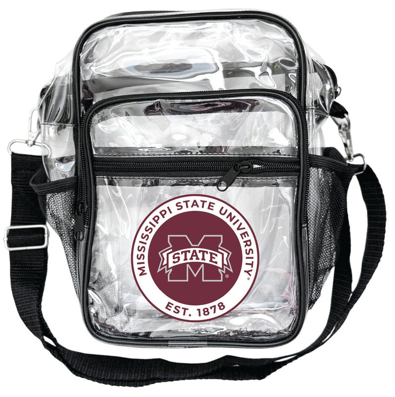 Mississippi State Bulldogs Clear Messenger Crossbody Tote Bag Officially Licensed 