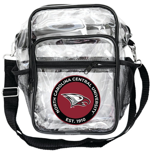 North Carolina Central Eagles Clear Messenger Crossbody Tote Bag Officially Licensed 