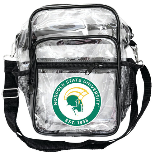 Norfolk State University Clear Messenger Crossbody Tote Bag Officially Licensed 
