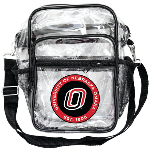 Nebraska at Omaha Clear Messenger Crossbody Tote Bag Officially Licensed 