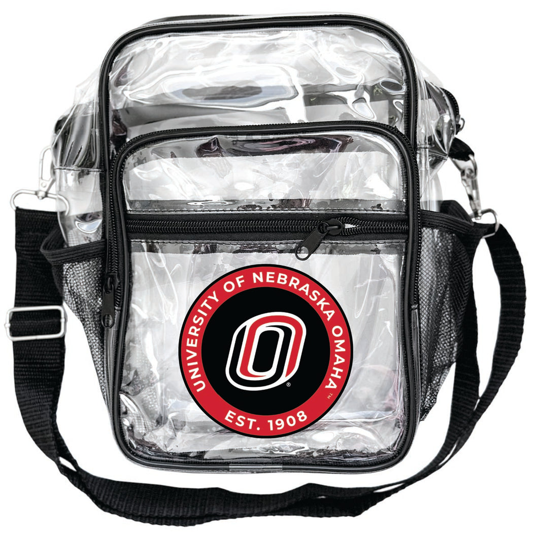 Nebraska at Omaha Clear Messenger Crossbody Tote Bag Officially Licensed 