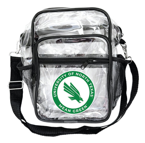 North Texas Clear Messenger Crossbody Tote Bag Officially Licensed 