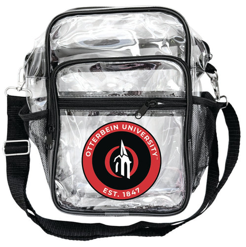 Otterbein University Clear Messenger Crossbody Tote Bag Officially Licensed 