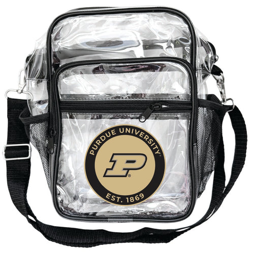 Purdue Boilermakers Clear Messenger Crossbody Tote Bag Officially Licensed 