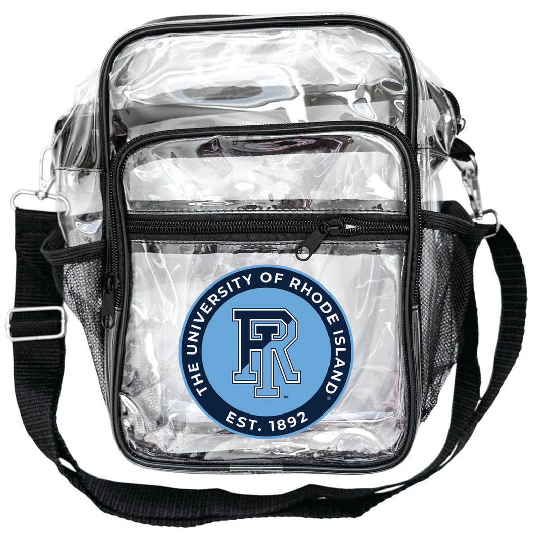 Rhode Island University Clear Messenger Crossbody Tote Bag Officially Licensed 