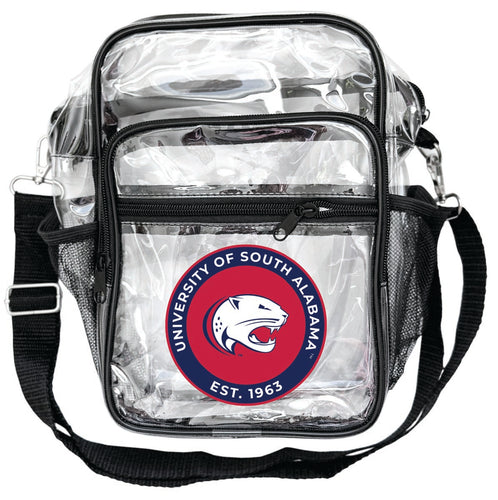 University of South Alabama Clear Messenger Crossbody Tote Bag Officially Licensed 