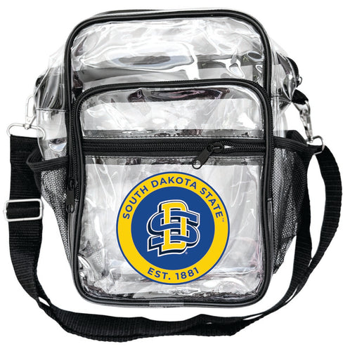 South Dakota State Jackrabbits Clear Messenger Crossbody Tote Bag Officially Licensed 