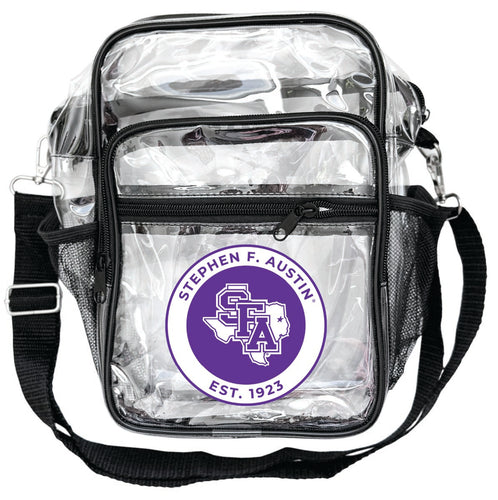 Stephen F. Austin State University Clear Messenger Crossbody Tote Bag Officially Licensed 