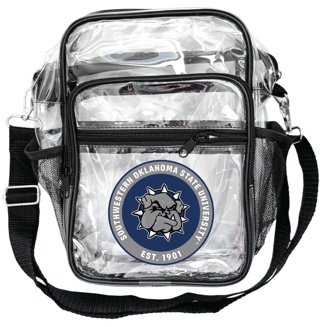 Southwestern Oklahoma State University Clear Messenger Crossbody Tote Bag Officially Licensed 