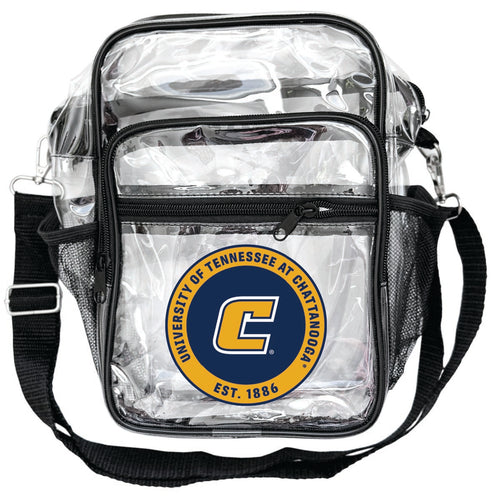 University of Tennessee at Chattanooga Clear Messenger Crossbody Tote Bag Officially Licensed 