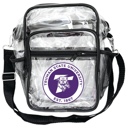 Truman State University Clear Messenger Crossbody Tote Bag Officially Licensed 