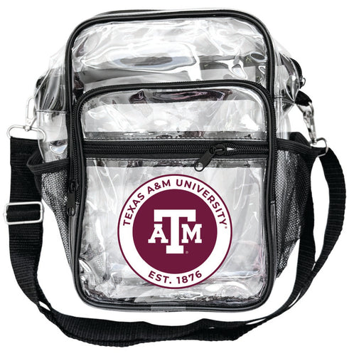 Texas A&M Aggies Clear Messenger Crossbody Tote Bag Officially Licensed 