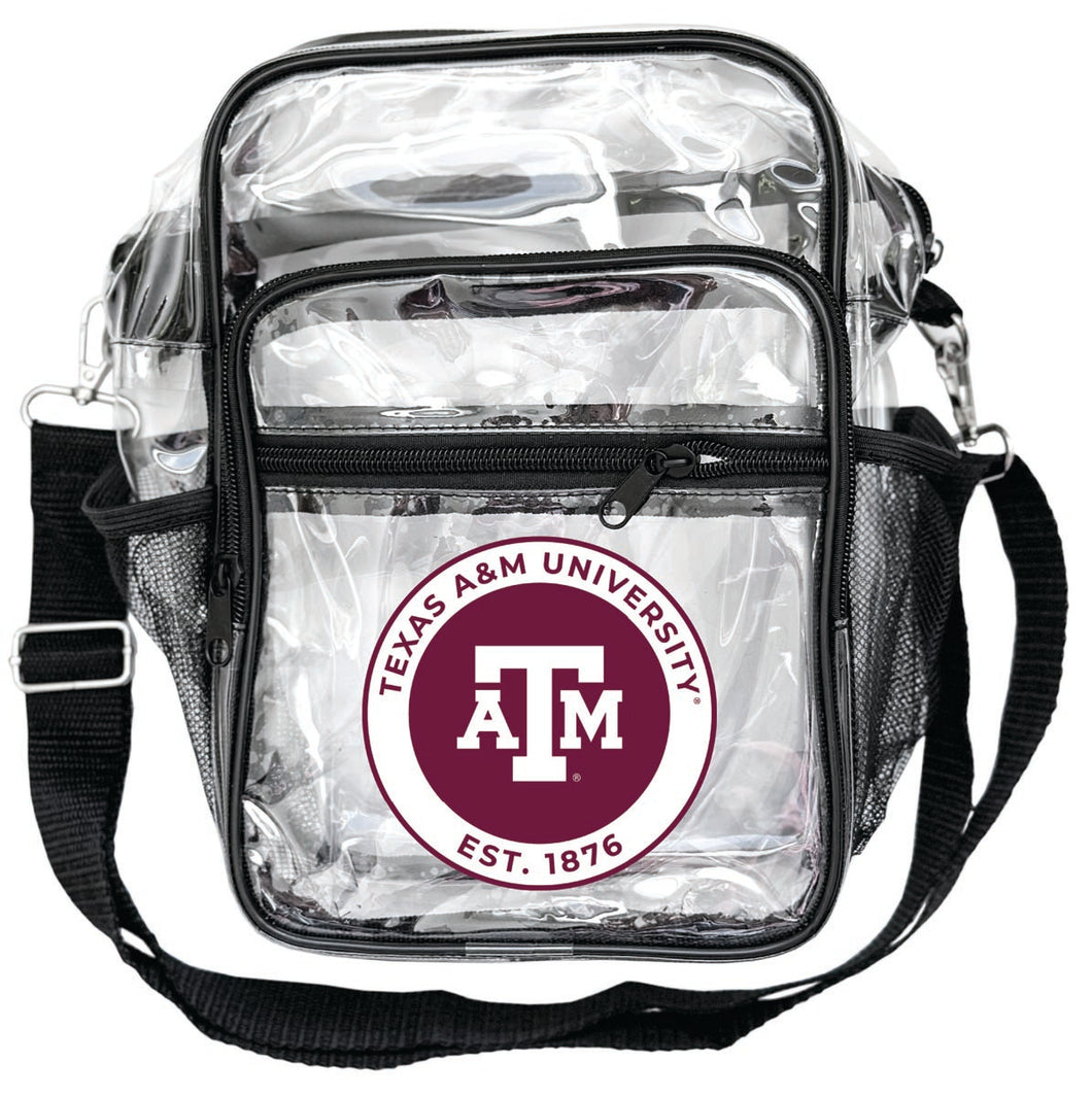 Texas A&M Aggies Clear Messenger Crossbody Tote Bag Officially Licensed 