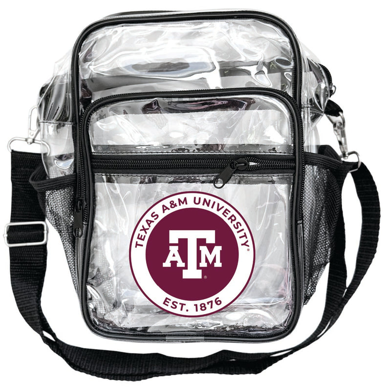 Texas A&M Aggies Clear Messenger Crossbody Tote Bag Officially Licensed 