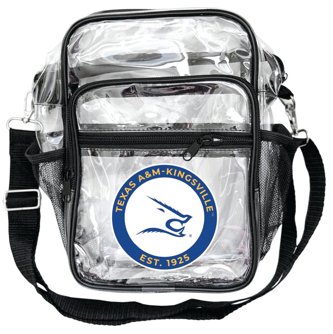 Texas A&M Kingsville Javelinas Clear Messenger Crossbody Tote Bag Officially Licensed 