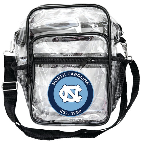 UNC Tar Heels Clear Messenger Crossbody Tote Bag Officially Licensed 