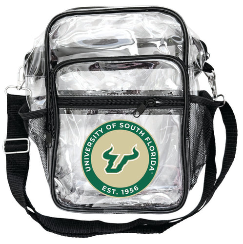 South Florida Bulls Clear Messenger Crossbody Tote Bag Officially Licensed 
