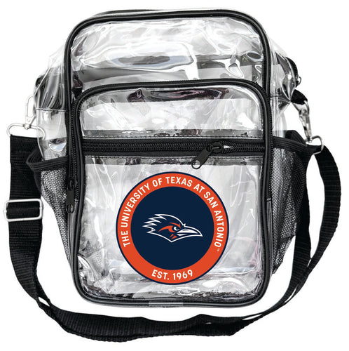 UTSA Road Runners Clear Messenger Crossbody Tote Bag Officially Licensed 