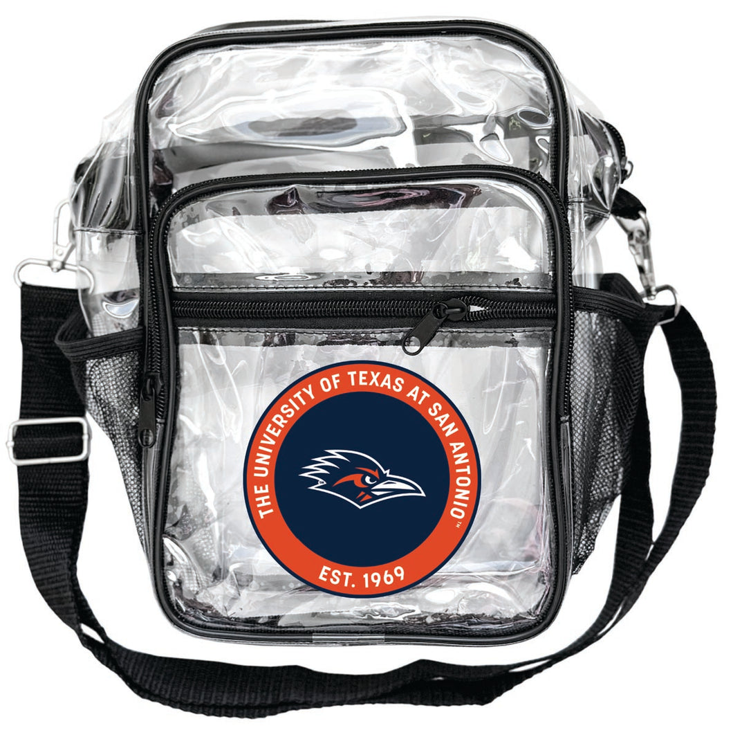 UTSA Road Runners Clear Messenger Crossbody Tote Bag Officially Licensed 