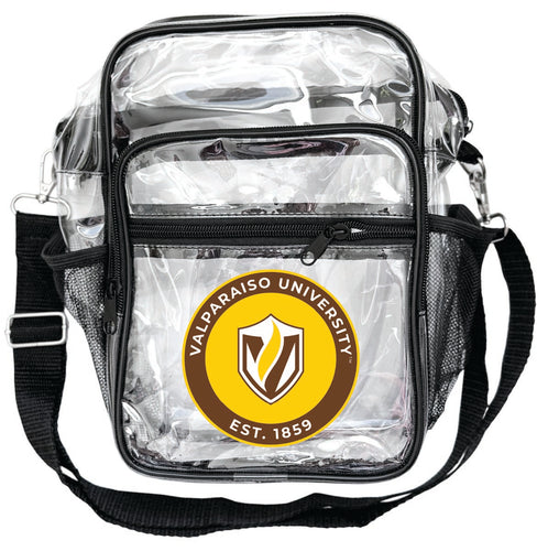 Valparaiso University Clear Messenger Crossbody Tote Bag Officially Licensed 