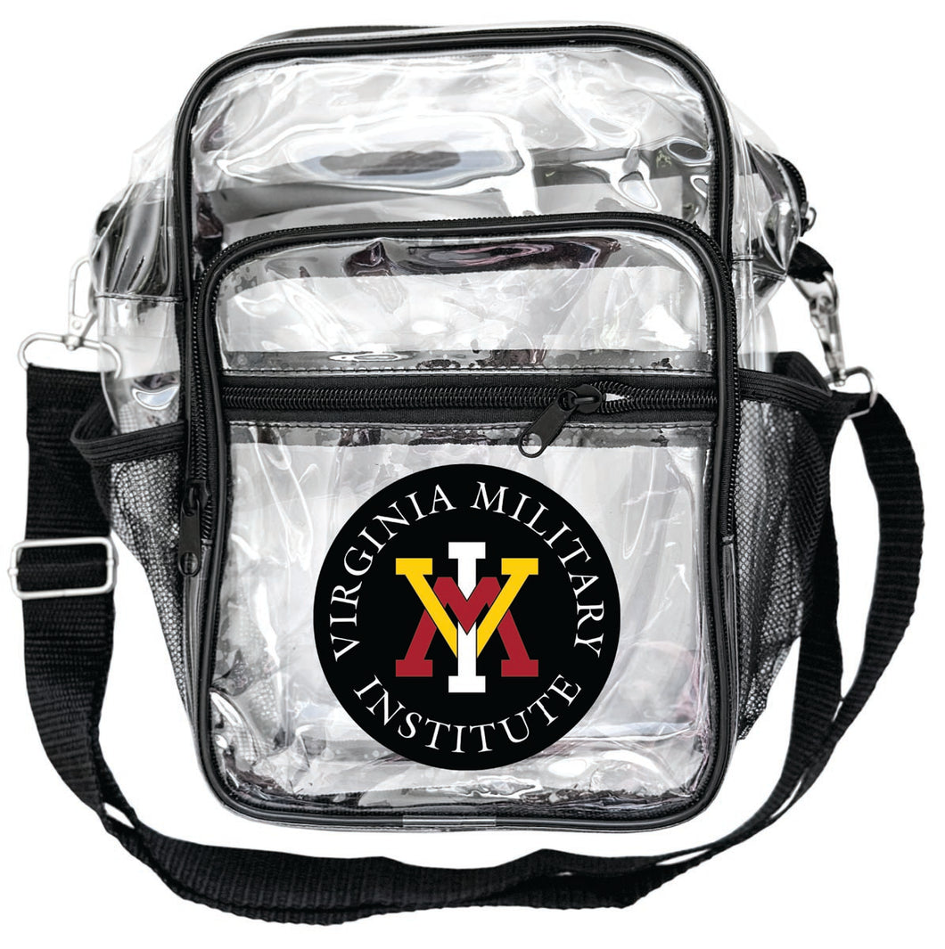 VMI Keydets Clear Messenger Crossbody Tote Bag Officially Licensed 