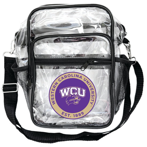 Western Carolina University Clear Messenger Crossbody Tote Bag Officially Licensed 