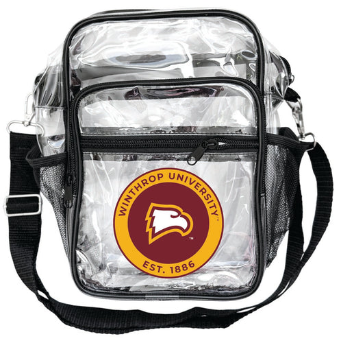 Winthrop University Clear Messenger Crossbody Tote Bag Officially Licensed 