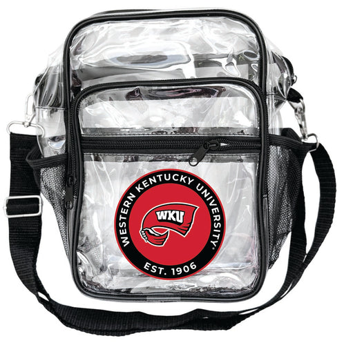 Western Kentucky Hilltoppers Clear Messenger Crossbody Tote Bag Officially Licensed 