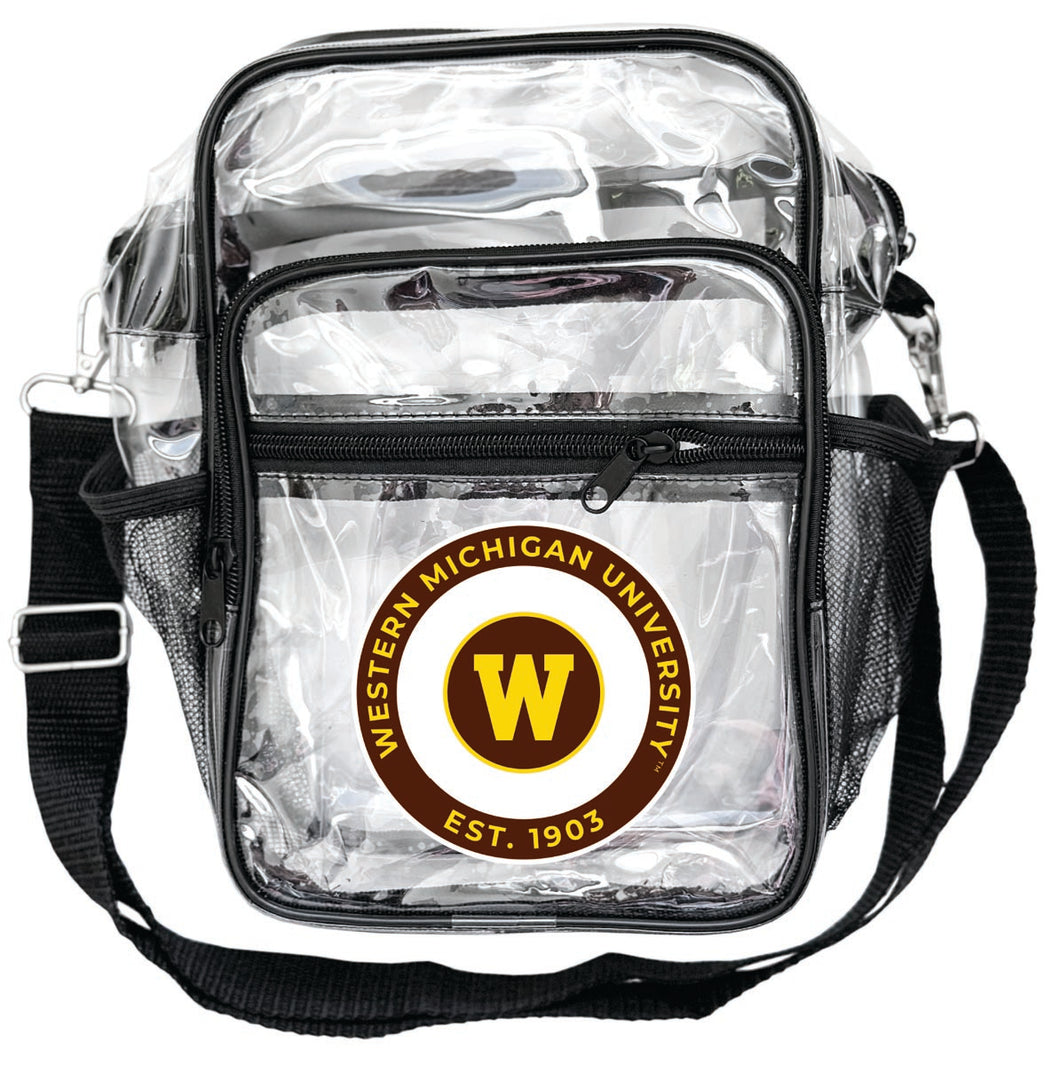 Western Michigan University Clear Messenger Crossbody Tote Bag Officially Licensed 