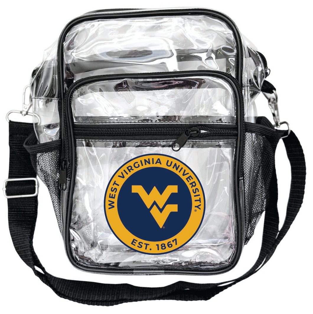 West Virginia Mountaineers Clear Messenger Crossbody Tote Bag Officially Licensed 