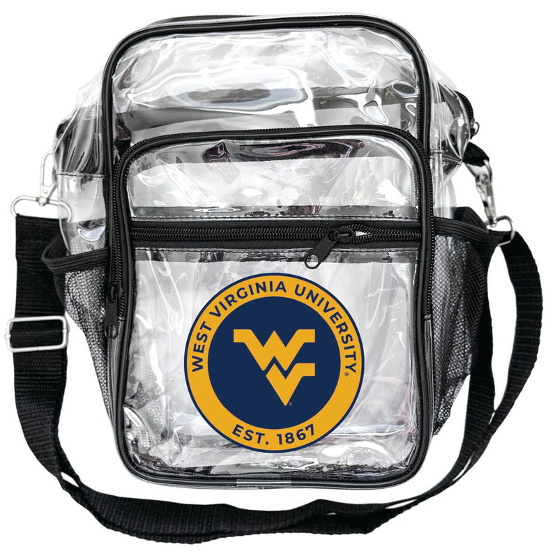 West Virginia Mountaineers Clear Messenger Crossbody Tote Bag Officially Licensed 