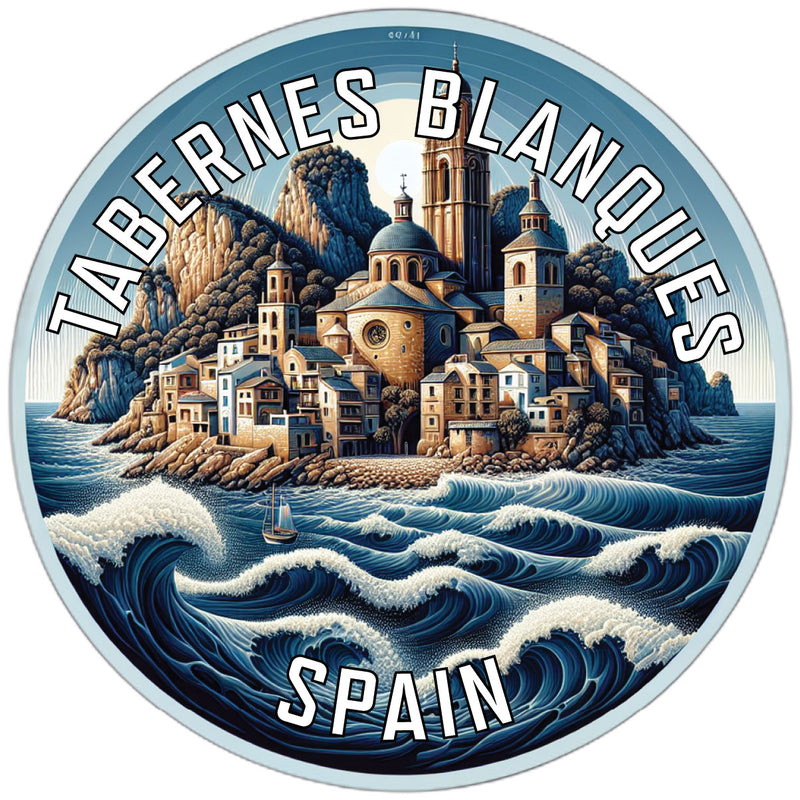 Tabernes Blanques Spain Souvenir Vinyl Decal Sticker 6-Inch