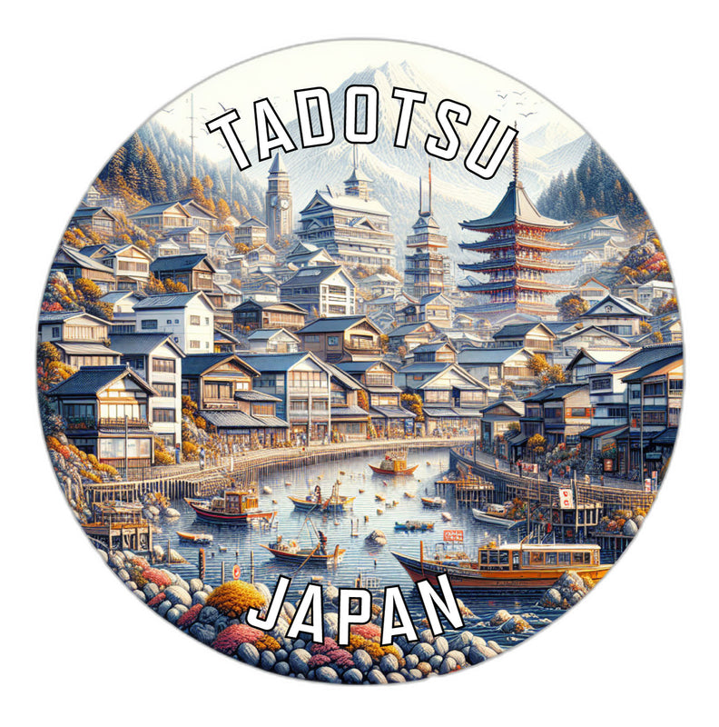 Tadotsu Japan Souvenir Vinyl Decal Sticker 2-Inch