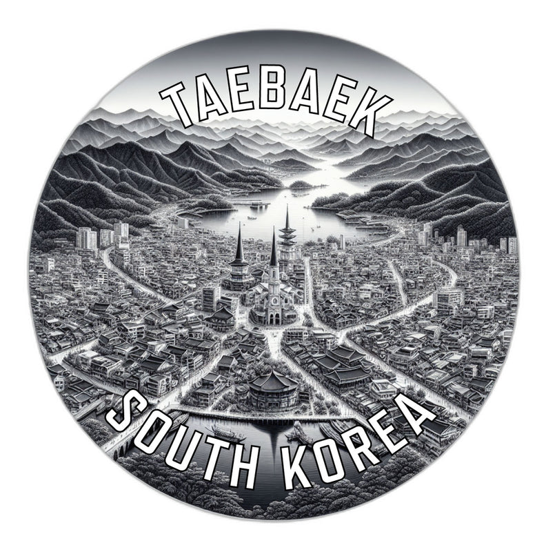 Taebaek Korea South Souvenir Vinyl Decal Sticker 6-Inch