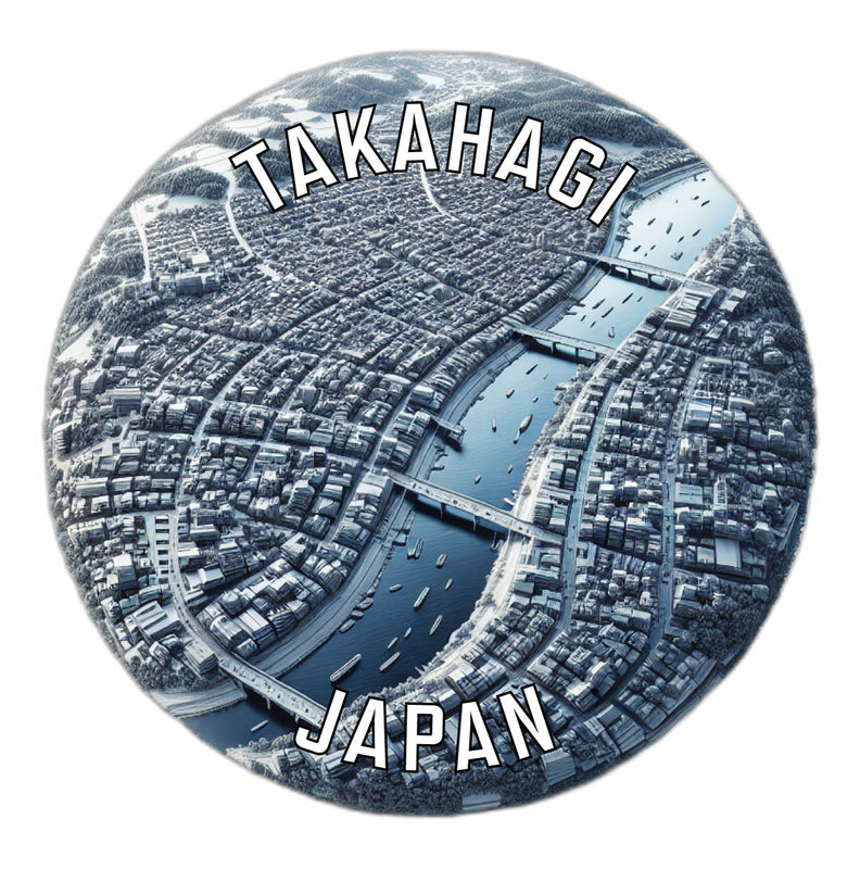 Takahagi Japan Souvenir Die Cut Flat Magnet 2-Inch