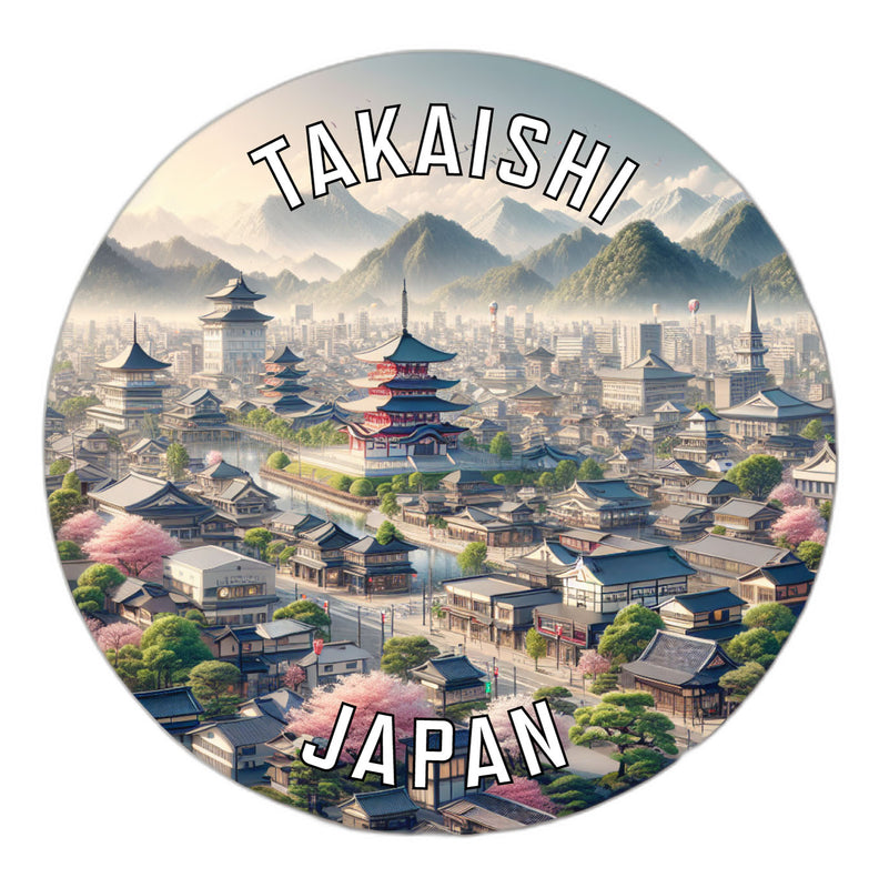 Takaishi Japan Souvenir Die Cut Flat Magnet 6-Inch