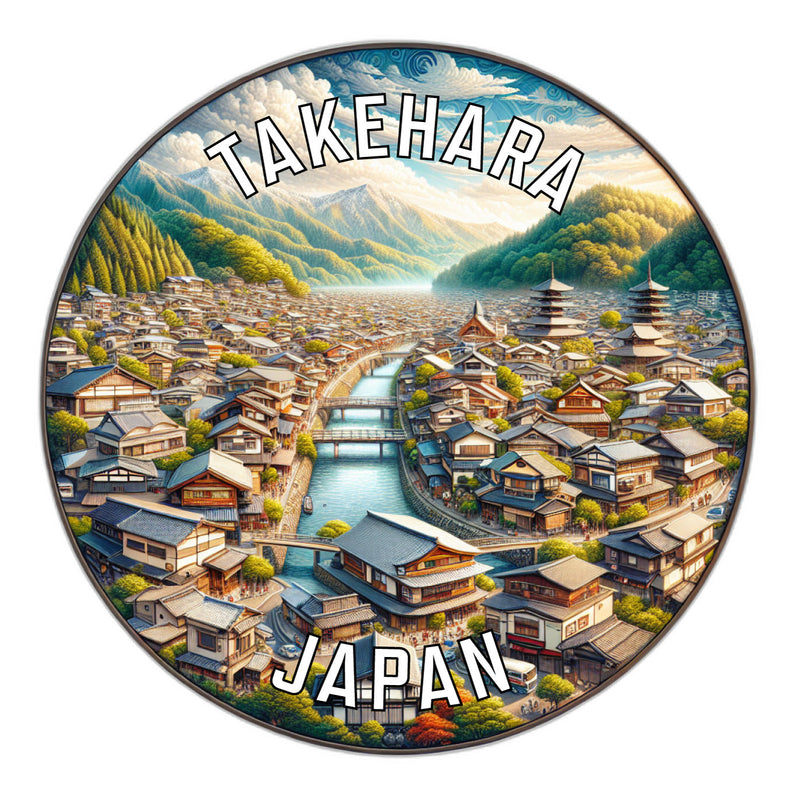 Takehara Japan Souvenir Vinyl Decal Sticker 6-Inch