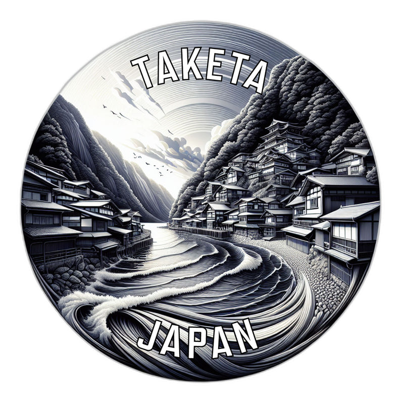 Taketa Japan Souvenir Vinyl Decal Sticker 2-Inch