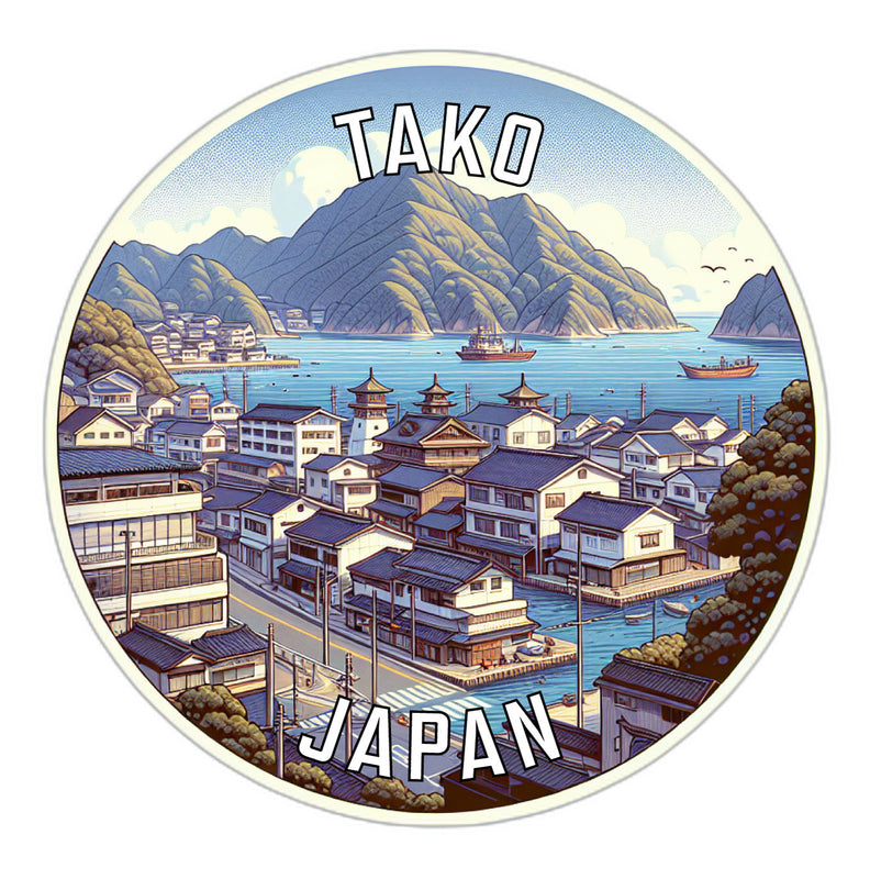 Tako Japan Souvenir Vinyl Decal Sticker 3-Inch