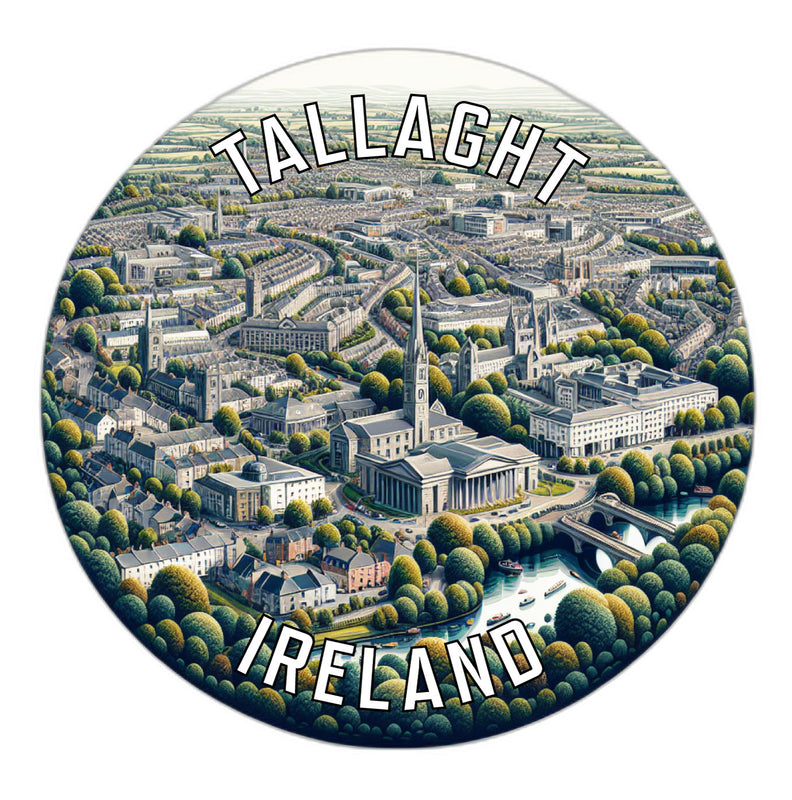 Tallaght Ireland Souvenir Die Cut Flat Magnet 6-Inch