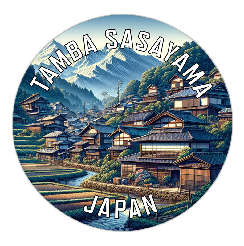 Tamba Sasayama Japan Souvenir Die Cut Flat Magnet 6-Inch