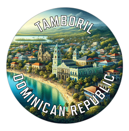 Tamboril Dominican Republic Souvenir Vinyl Decal Sticker 6-Inch